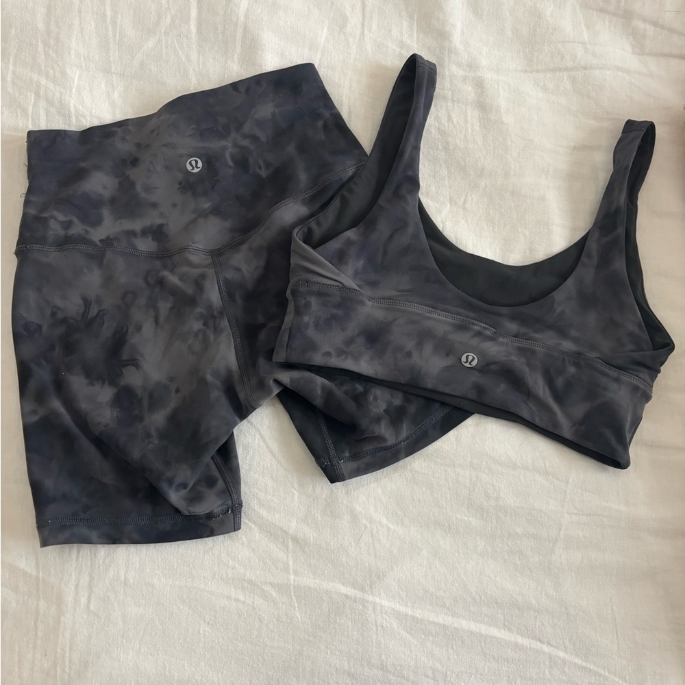 lululemon Align shorts and bra